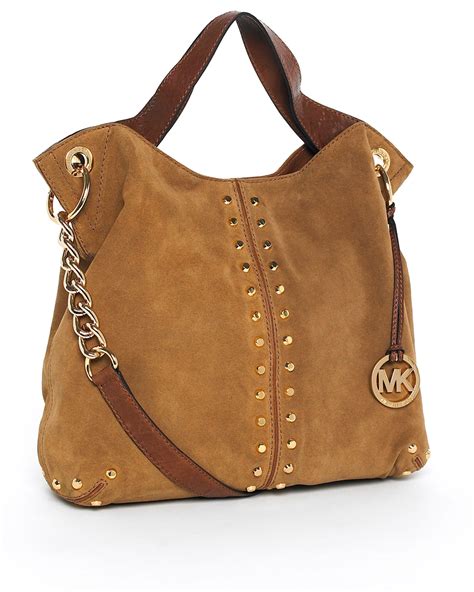 brown tote michael kors|Michael Kors brown suede purse.